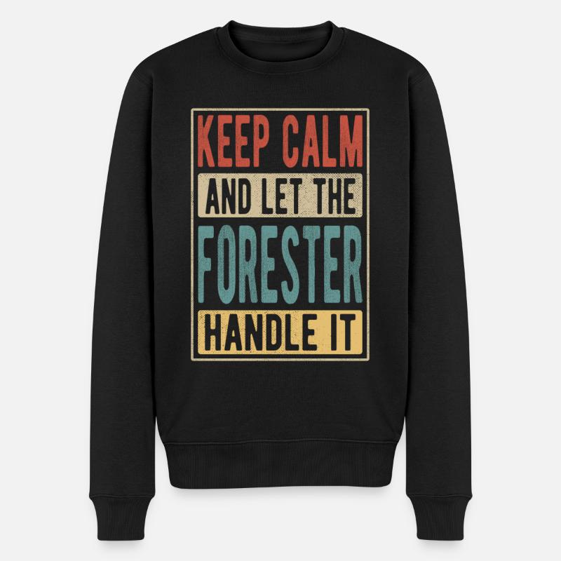 Förster Retro Geschenk - Männer Premium Bio Pullover - Schwarz