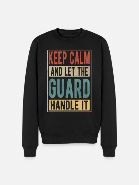 Guard Retro Gift - Men's Premium Organic Jumper - black