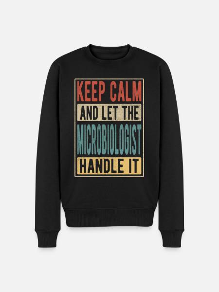 Microbiologist Retro Gift - Men's Premium Organic Jumper - black