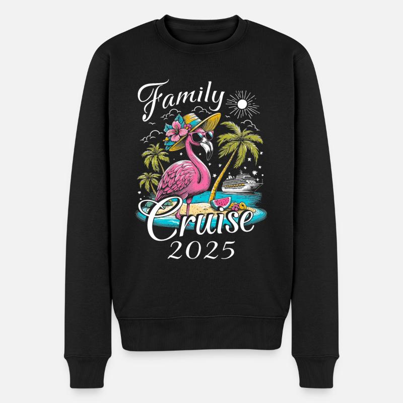 Family Cruise 2025 - Männer Premium Bio Pullover - Schwarz