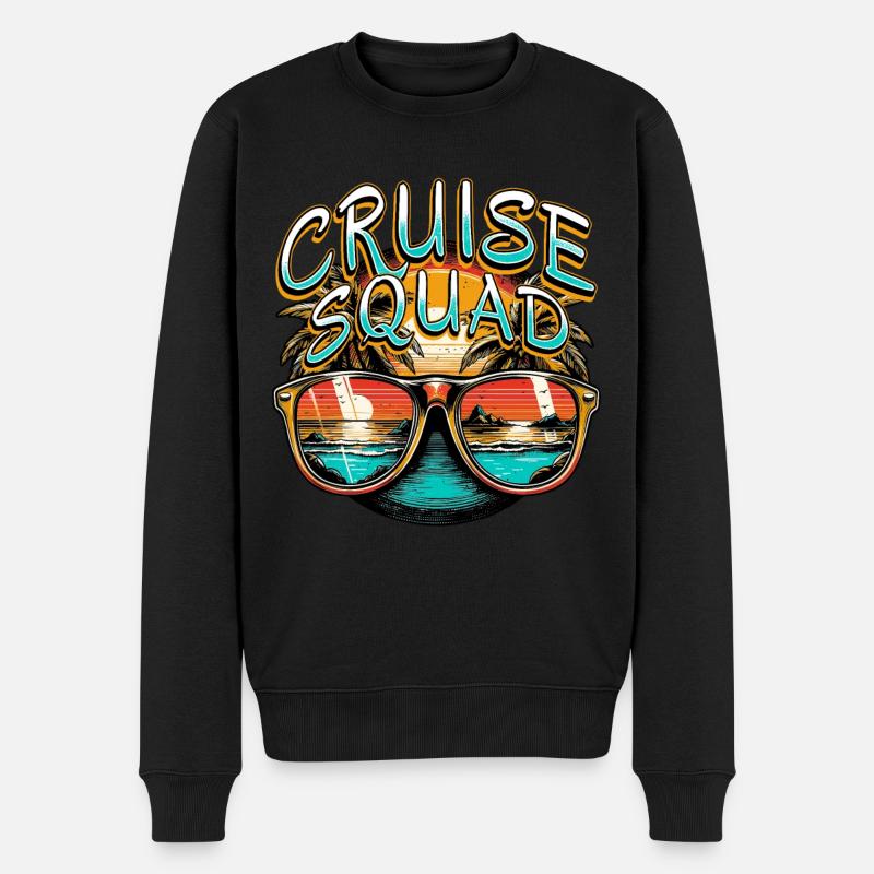 Cruise Squad - Männer Premium Bio Pullover - Schwarz