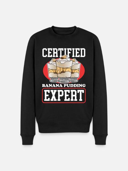 Banana Pudding Banana Pudding Gift - Men's Premium Organic Jumper - black