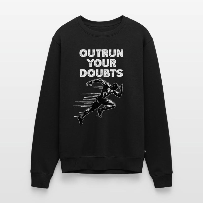 Bahnläufer Sprinter Sprint 100m Sprinter Männer Premium Bio Pullover