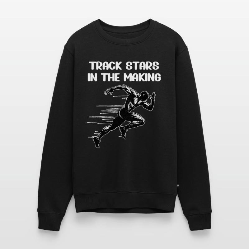 Bahnläufer Sprinter Sprinten 100m Sprinter Männer Premium Bio Pullover