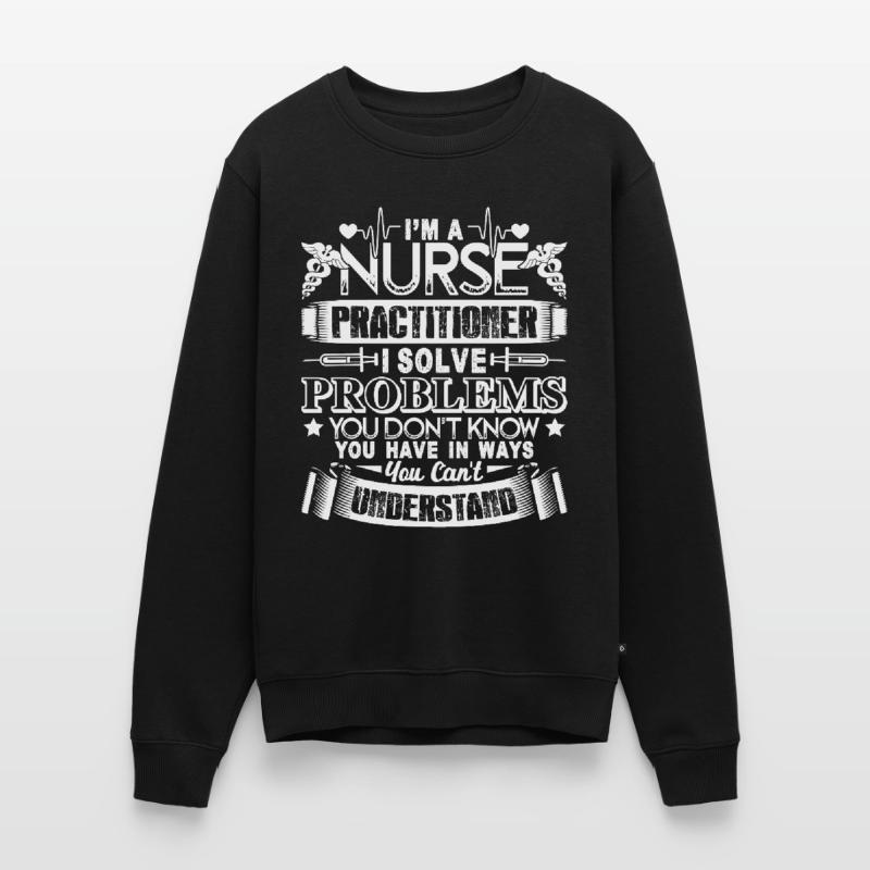 Nurse Practitioner Solve Problems Men's Premium Organic Jumper