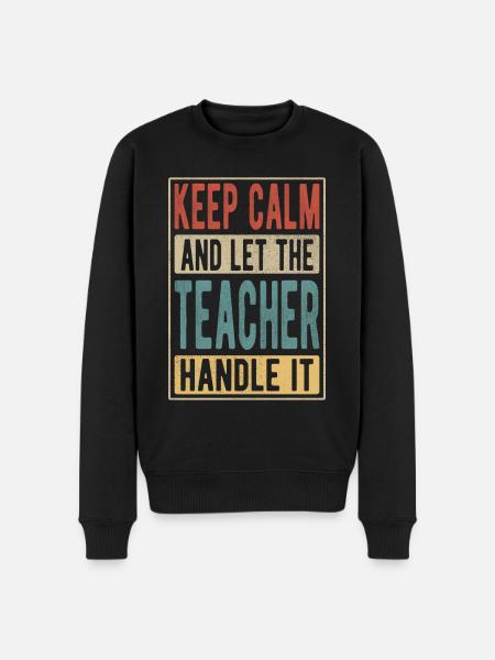 Lehrer Retro Geschenk - Männer Premium Bio Pullover - Schwarz