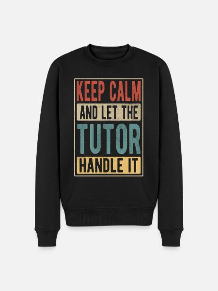Tutor Retro Gift - Men's Premium Organic Jumper - black