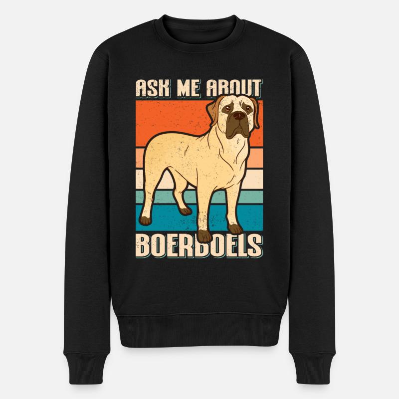 Boerboel chien chien propriétaire cadeau - Pull Premium bio Homme - noir