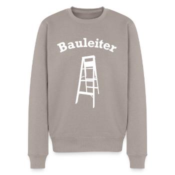 Drôle de directeur de la construction Accessoires de chantier - Pull Premium bio Homme - taupe - Devant - Nico (187cm)