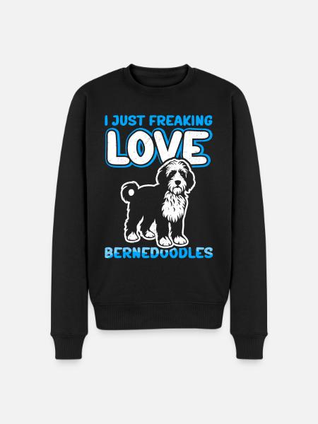 Bernedoodle Hundehalter Hundebesitzer Geschenk - Männer Premium Bio Pullover - Schwarz