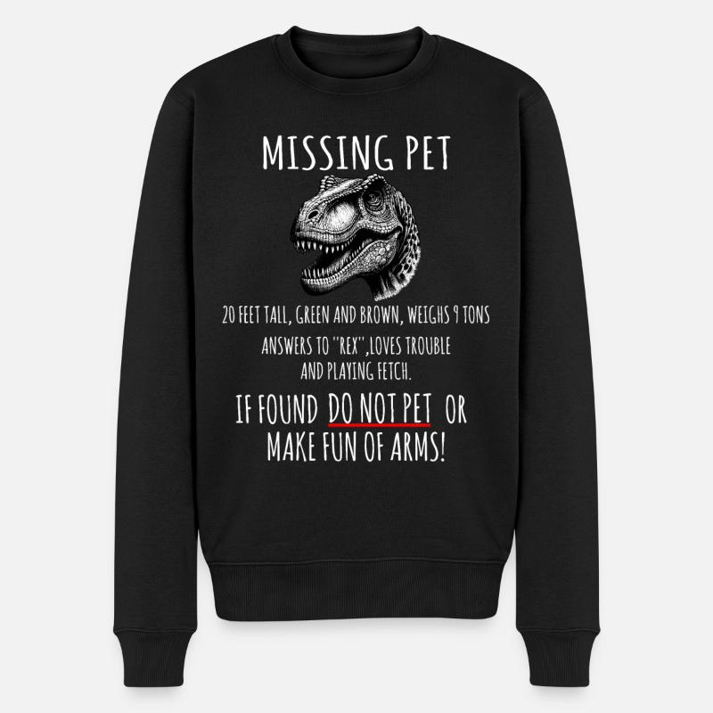 T-Rex manquant - Pull Premium bio Homme - noir