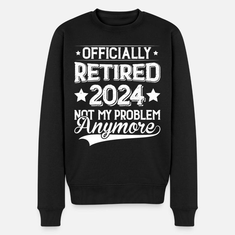 Officiellement retraité en 2024 Ce n’est plus mon problème - Pull Premium bio Homme - noir