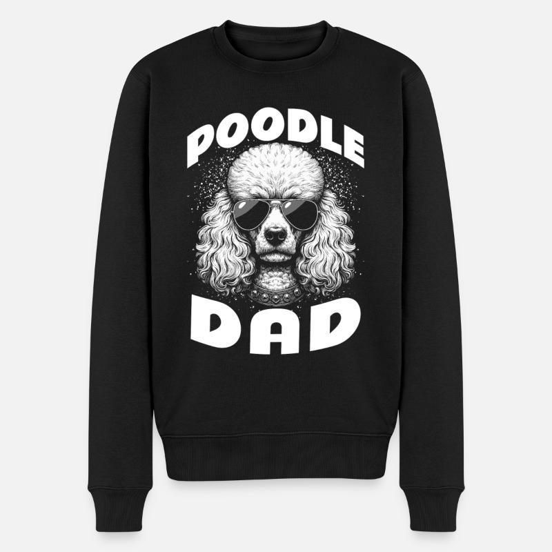 Papa caniche - Pull Premium bio Homme - noir