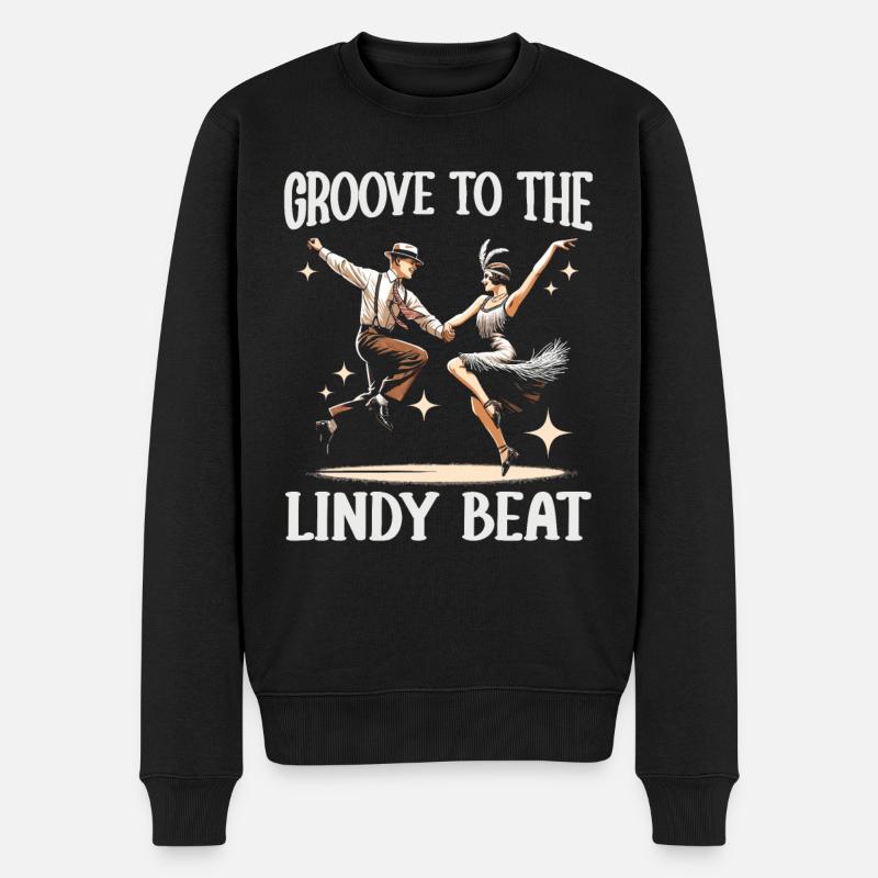 Danseur de Lindy Hop Danse Swing Danse - Pull Premium bio Homme - noir