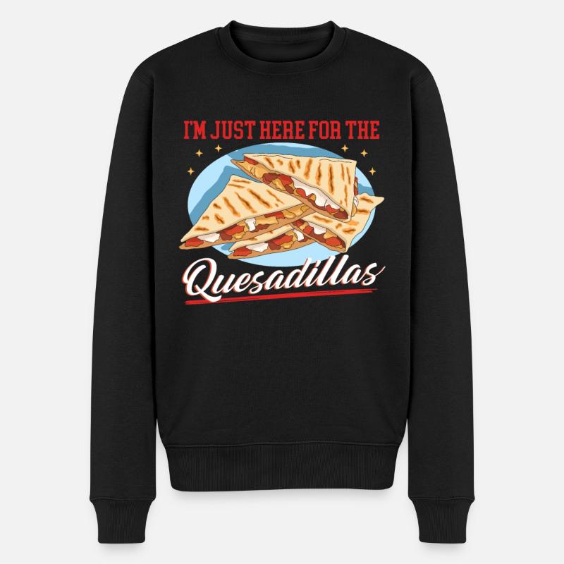 Quesadilla Quesadillas Mexicaines Cadeau - Pull Premium bio Homme - noir