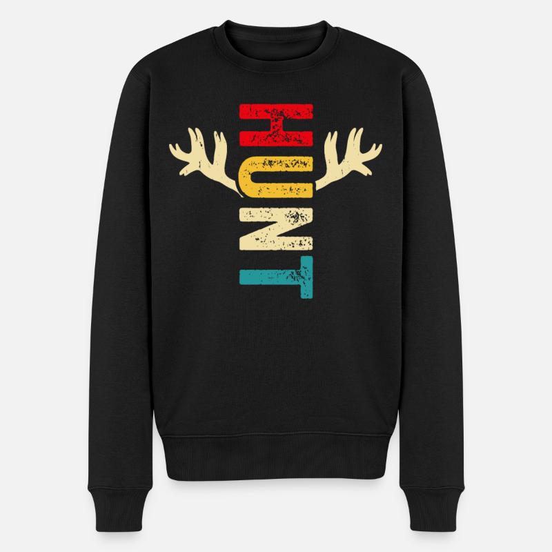Chasse au chasseur - Pull Premium bio Homme - noir