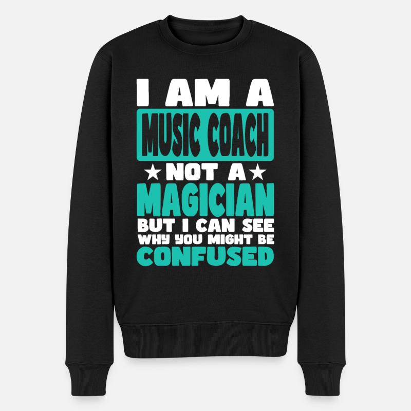 Coach de musique - Pull Premium bio Homme - noir