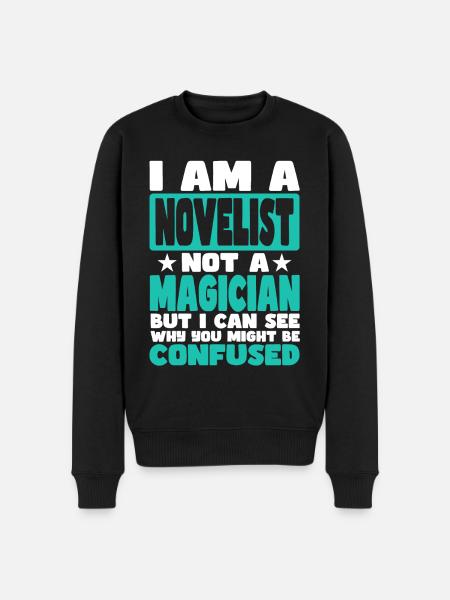 Novelist - Men's Premium Organic Jumper - black