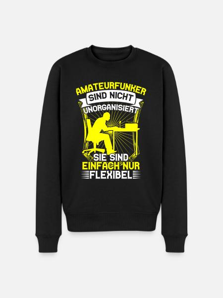 Amateur radio operators are flexible radio amateurs - Men's Premium Organic Jumper - black