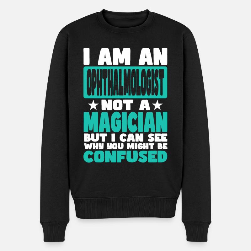 Ophtalmologiste - Pull Premium bio Homme - noir