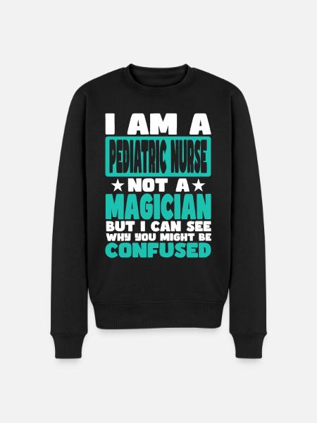 Pediatric Nurse - Men's Premium Organic Jumper - black