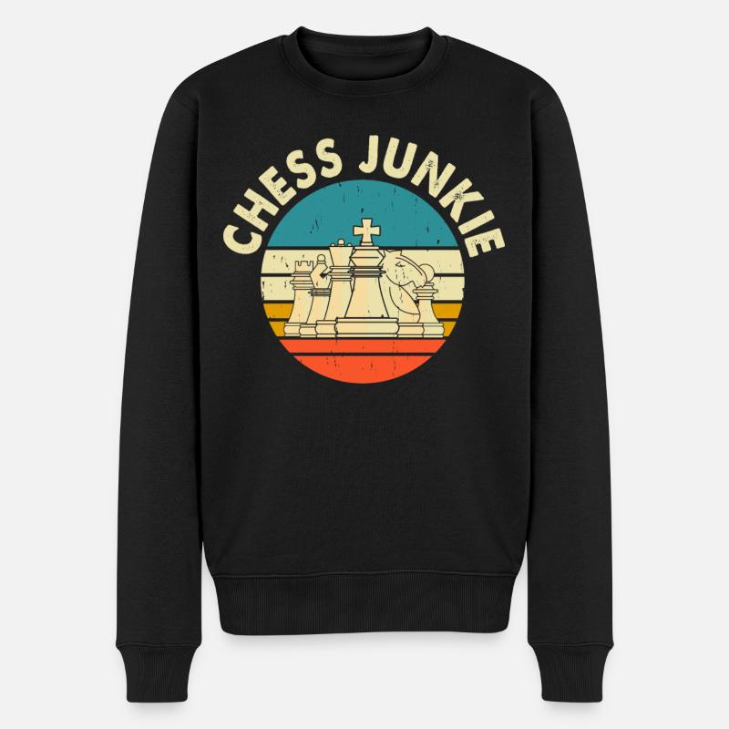 Schach - Männer Premium Bio Pullover - Schwarz