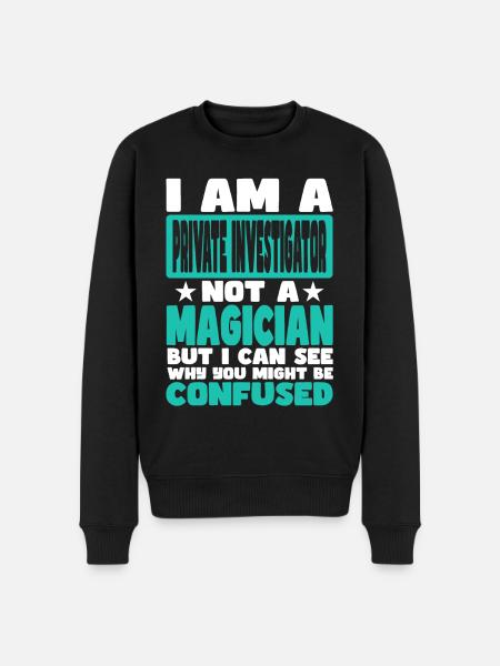 Private Investigator - Men's Premium Organic Jumper - black