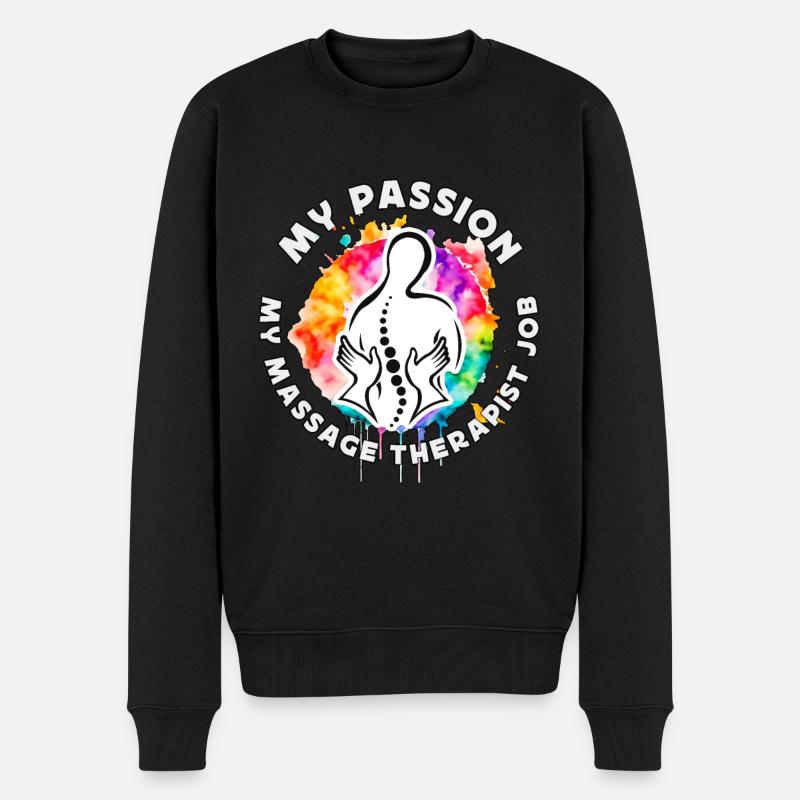 Massothérapeute Ma passion Ma massothérapie - Pull Premium bio Homme - noir