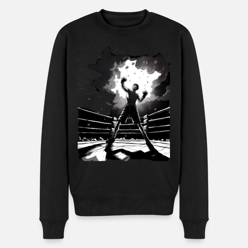 Boxe - Pull Premium bio Homme - noir