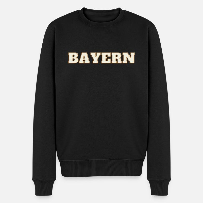 Bayern Bavaria - Männer Premium Bio Pullover - Schwarz