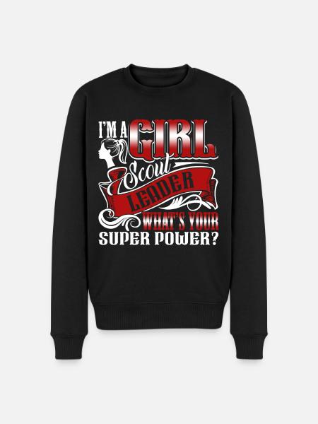 Scouting I'm A Girl Scout - Men's Premium Organic Jumper - black