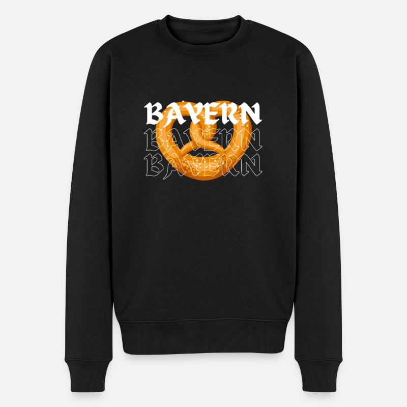Bretzels de Bavière - Pull Premium bio Homme - noir