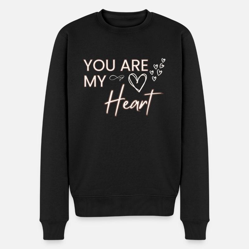 Tu es mon cœur - Pull Premium bio Homme - noir