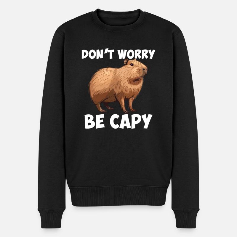 Capybara be capy - Pull Premium bio Homme - noir