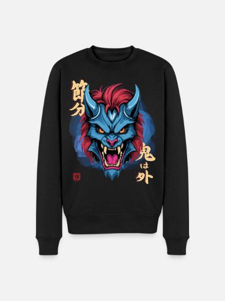Yeti Blue Oni - Men's Premium Organic Jumper - black