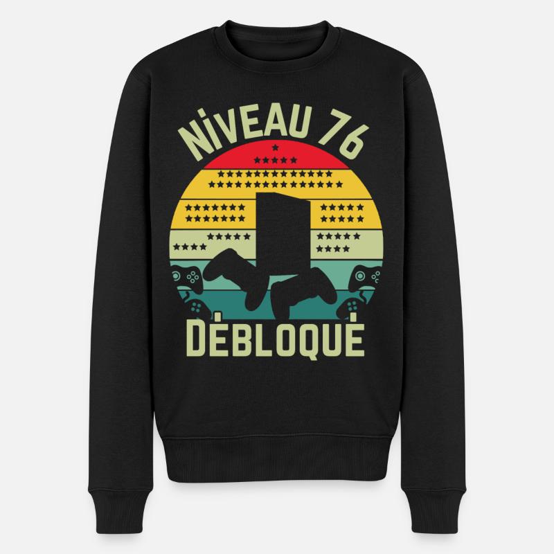 Niveau 76 Débloué - Pull Premium bio Homme - noir