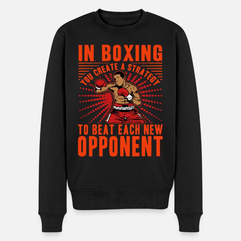 Boxe - Pull Premium bio Homme - noir