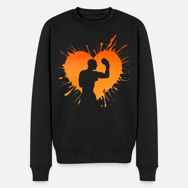 Boxen - Männer Premium Bio Pullover - Schwarz