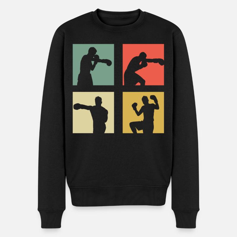 Boxe - Pull Premium bio Homme - noir