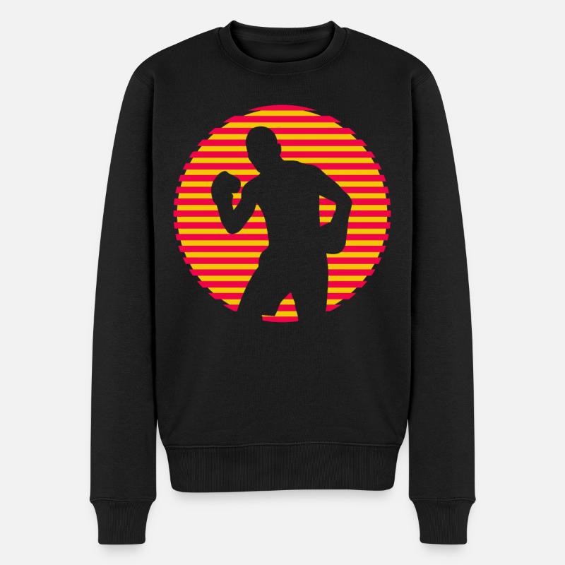 Boxe - Pull Premium bio Homme - noir