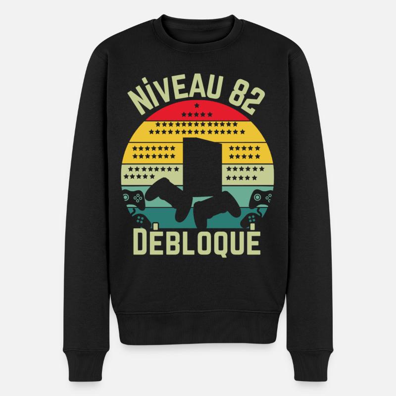 Niveau 82 Déloqué - Pull Premium bio Homme - noir
