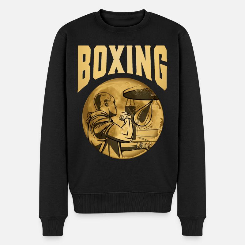 Boxe - Pull Premium bio Homme - noir