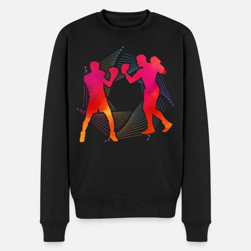 Boxen - Männer Premium Bio Pullover - Schwarz