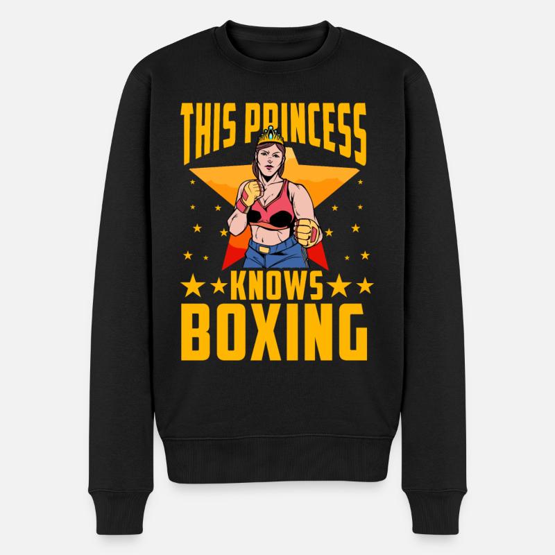 Cette princesse connaît la boxe - Pull Premium bio Homme - noir