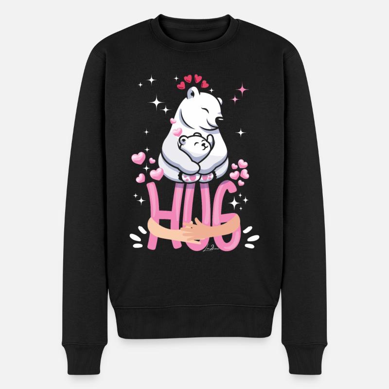 Funny - Câlin ours drôle - Pull Premium bio Homme - noir