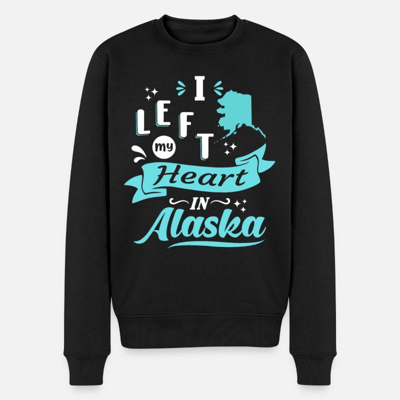 Alaska Souvenir Amour - Pull Premium bio Homme - noir