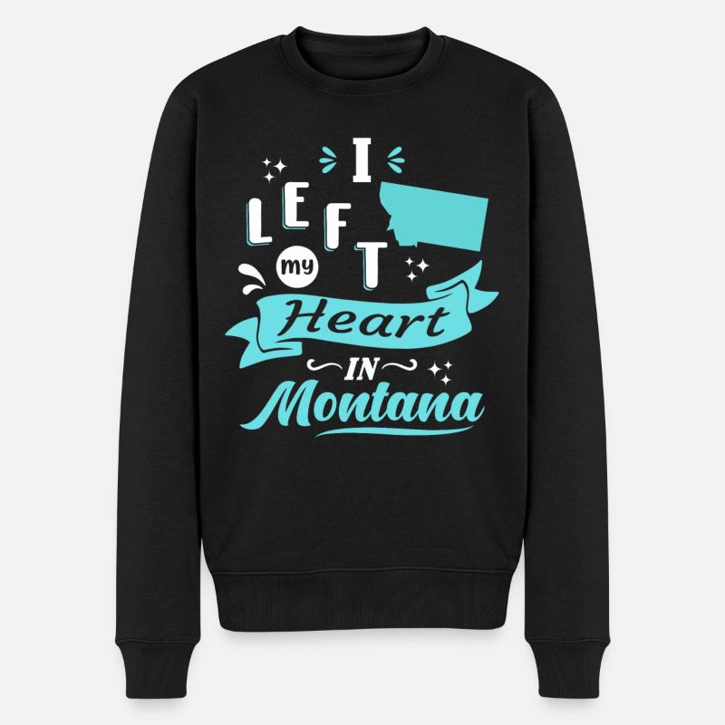 Montana Souvenir Amour - Pull Premium bio Homme - noir
