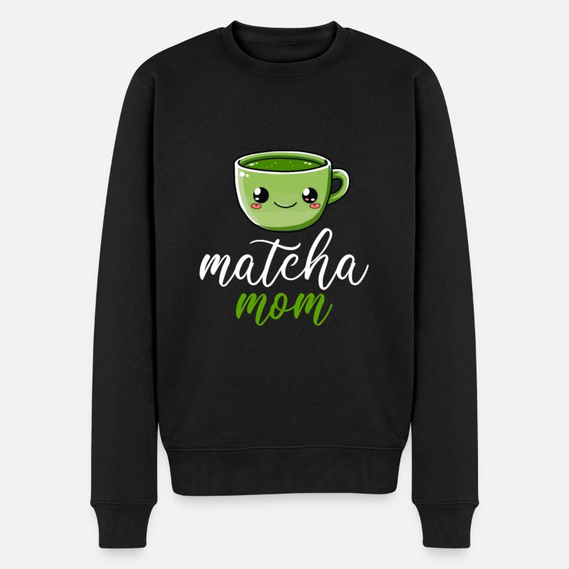 Matcha maman, matcha - Pull Premium bio Homme - noir