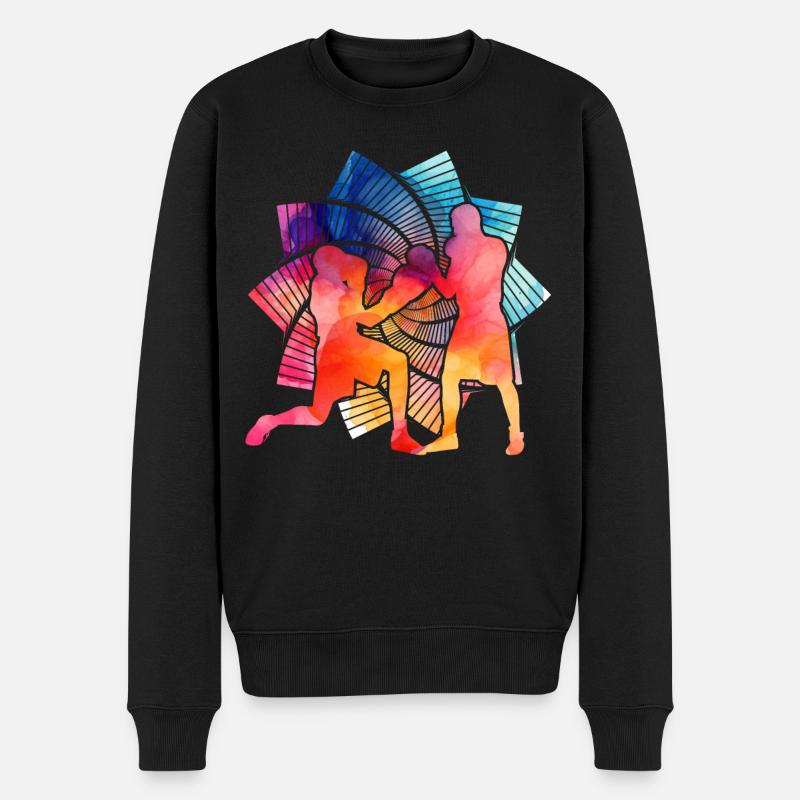 Boxen - Männer Premium Bio Pullover - Schwarz