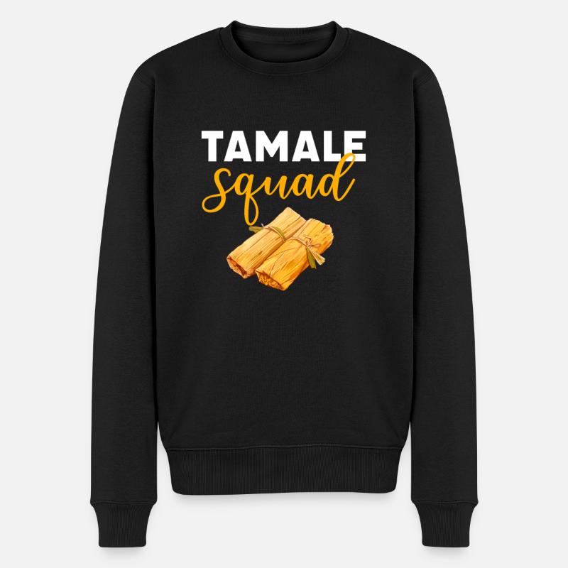 tamale mexican food - Männer Premium Bio Pullover - Schwarz